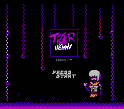 Tiger Jenny Title Screen